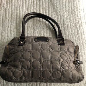 Kate Spake New York Taupe Quilted Handbag